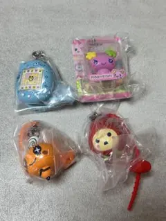 たまごっち カラフルマルチチャーム めめっち ふらわっち ケーたま　ガチャ四点