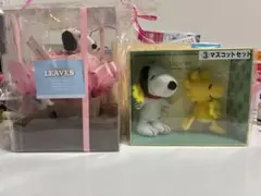 未開封　スヌーピー　プリザーブドフラワーアレンジメント& 一番くじマスコット