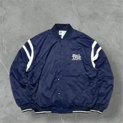 RussellAthleticBlueDevils中綿ナイロンスタジャンXL古着