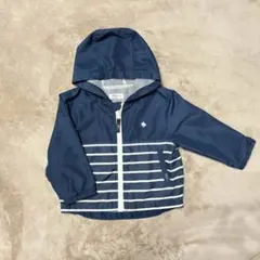 ネイビー フード付きアウター ウインドブレーカー　POLO baby