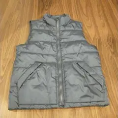 GAP KIDS グレー ダウンベスト Lサイズ