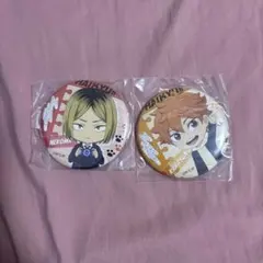 ハイキュー!! 缶バッジ 2個セット 孤爪研磨 日向翔陽