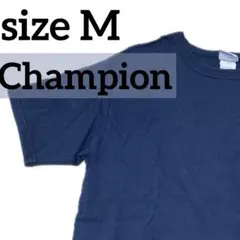 00s US企画 Champion チャンピオン Tシャツ 紺 M T105