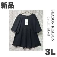 ❤️新品【3L】SEASON REASON ふわかる　フレアブラウス