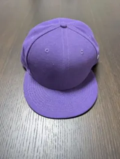 ガ*ン様 New Era ニューエラ パープル ベースボールキャップ 無地