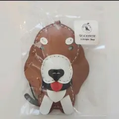 ✨新品 レザー製 ウードペペ ダックスフンド バックチャーム キーホルダー 犬