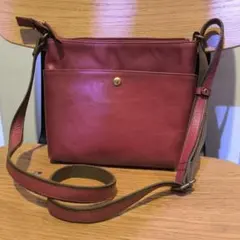 値下げ　BOX21 ショルダーバッグ　赤　レザー