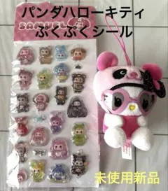 パンダハローキティ、ぷくぷくシール 未使用新品のサムネイル