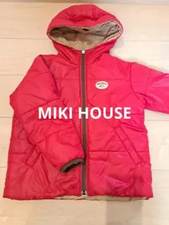 ミキハウス　アウター　リバーシブル　フードつき