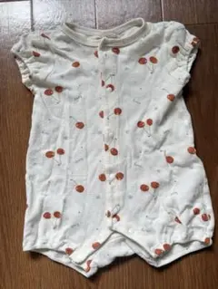 チェリー柄ツーウェイ・ドレスオール　80