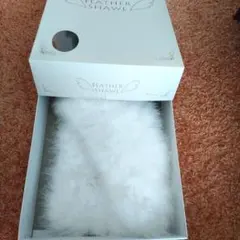 FEATHER SHAWL ホワイト フェザーショール