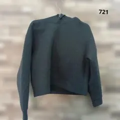 ユニクロ　フード付きダークグレークロップドパーカー Sサイズ