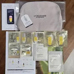 L'OCCITANE ロクシタン ベージュ ポーチ ノベルティ サンプル付き
