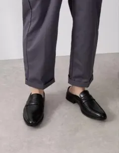 新品未使用 cecilio スライドローファー ビジネスシューズ スリッポン