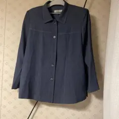 Silk Home ダークブルー テーラードジャケット