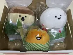 お文具といっしょ ぬいぐるみ 3点 お文具さん プリンさん　ゼリーさん