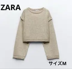 ZARAリネンブレンドニットセーター