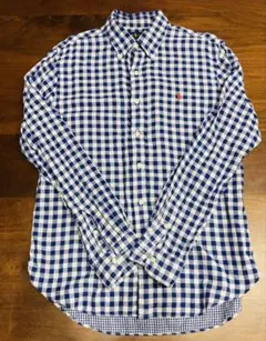 Ralph Lauren ブルーチェック シャツ L スリムフィット　ラルフ