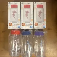 BANDAI エヴァンゲリオン 一番くじ クリアボトル 3つセット