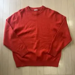 GU ラムブレンドクルーネックセーター　ユニセックス