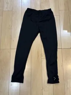 ブラックレギンス 140cm 裏起毛