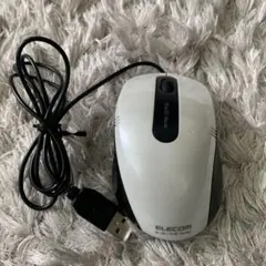 ELECOM M-BL17UB 有線マウス　白