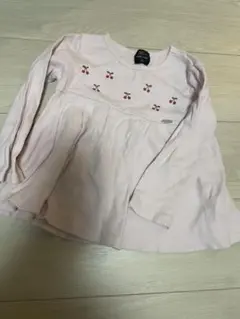 petit main チェリー刺繍 長袖カットソー 110