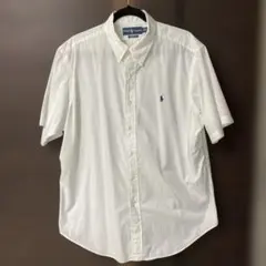 【ビッグサイズ】ラルフローレン　ボタンダウン胸ロゴ　半袖シャツ