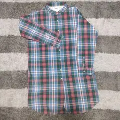 niko and... チェック柄 長袖シャツワンピース 綿100% 羽織 春秋