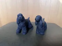 アメリカンコッカースパニエル　ブラック　2点セット