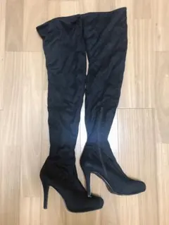 ESPERANZA エスペランサ ニーハイ ロング 黒 スエード