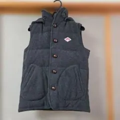 ダントン × BEAMS ウール ダウンベスト フード脱着 2way カモフラ