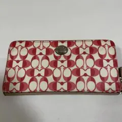 COACH  シグネチャー　ジッピーウォレット