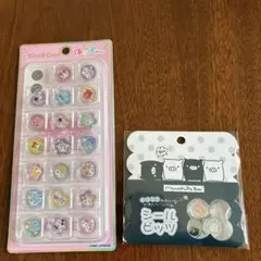 未使用、おはじきシール、2点セット