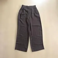 ビューティーアンドユース　ワイドパンツ　ブラウン　S