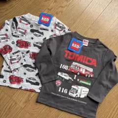 【新品】TOMICA 長袖Tシャツ 90サイズ 2枚セット