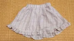 メゾピアノ mezzopiano ピンク スカート チェックスカート 90cm