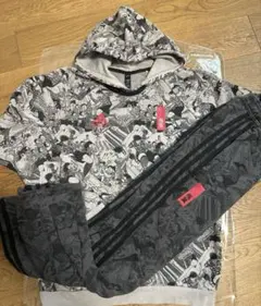 adidas キャプテン翼コミックデザイン スウェットセットアップ上下