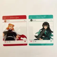 鬼滅の刃 全集中展 SNS風クリアカード B 煉獄杏寿郎 時透無一郎 セット