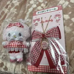 マイメロディ 1番くじ マイスウィートピアノ マスコット リボンチャーム