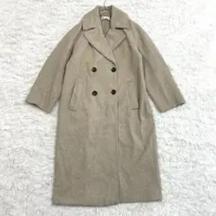 ZARA ザラ ロングチェスターコート XS グレージュ　ダブルボタン