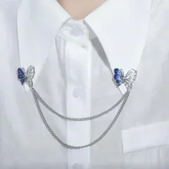 蝶々 チェーン ブローチ