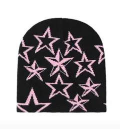 ビーニー 帽子 y2k 海外ストリート ユニセックス ニット帽 星
