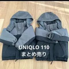 【SALE】UNIQLO 110ダウンコート 2着セットウォームデットアウター