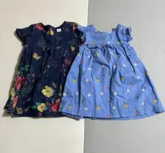 まとめ売り 女の子 baby GAP 花柄ワンピース 90cm 2点セット