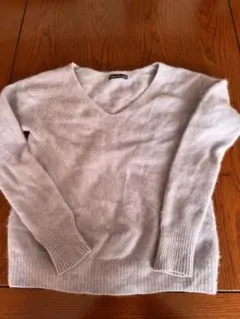 Urban Research 薄紫 Vネックセーター