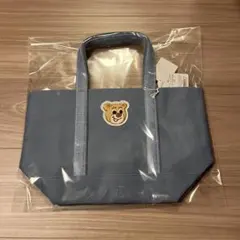 フェイラーネイビー キャンバストートバッグ クマ刺繍 - メルカリ
