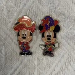 ミッキー ミニー ヴィランズ ピンバッジ 2個セット