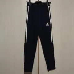 アディダス AEROREADY ジャージ パンツ 下 メンズ Sサイズ 紺白
