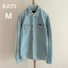 希少 RATS DENIM WESTERN SHIRT INDIGO Mのサムネイル